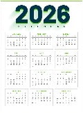 2026 Calendar